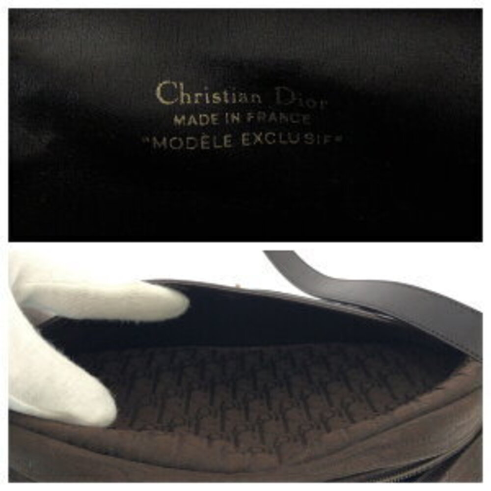 Dior Trotter Brown Canvas Shoulder Bag - Picture 8 of 10